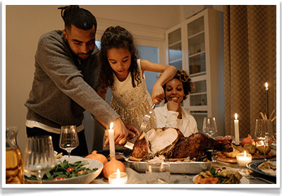 family holiday meal