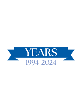 White Bay Country Financial Services 30 Years logo